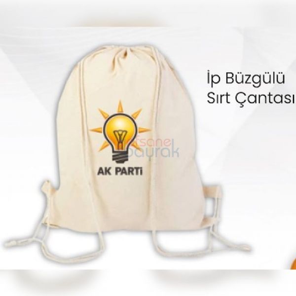 AK Parti Logolu Bez Çantalar