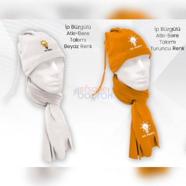 AK Parti Logolu Polar Atkı-Bere | Efsane Bayrak