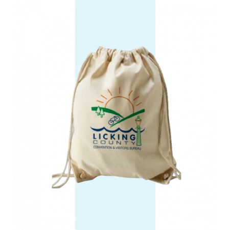 İp Büzgülü Ham Bez Sırt Çantası | Efsane Bayrak