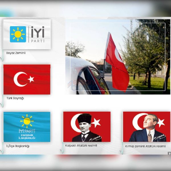İYİ Parti - Araç Bayrakları | Efsane Bayrak